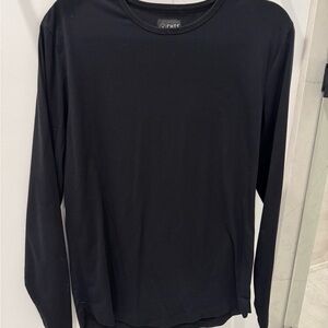 Cuts Men's Black Long Sleeve Shirt